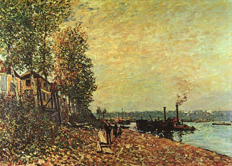 Alfred Sisley The Tugboat oil painting image